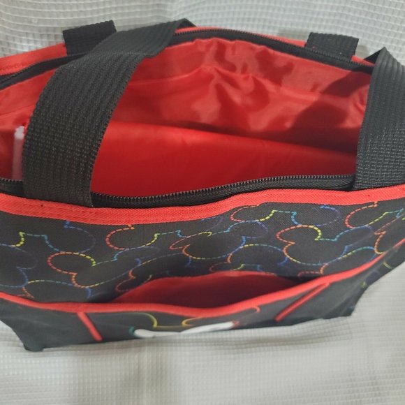 Disney Mickey Mouse 2013 Diaper Bag black red 4 pocket shopping bag - Picture 10 of 11